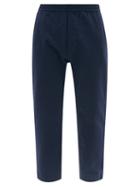 Mens Rtw Barena Venezia - Bativoga Drawstring-waist Cotton-twill Trousers - Mens - Navy