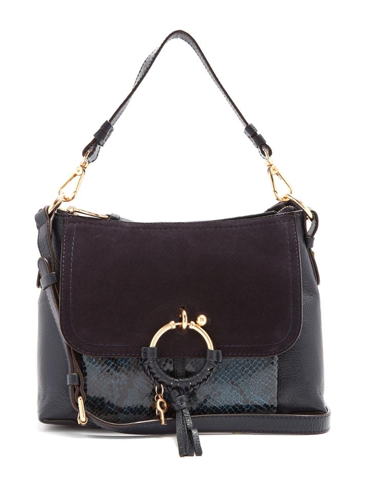 See By Chloé Joan Small Suede-panelled Leather Cross-body Bag