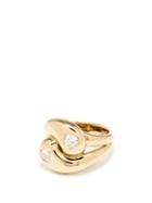 Brent Neale - Knot Heart Diamonds Diamond & 18kt Gold Ring - Womens - Yellow Gold
