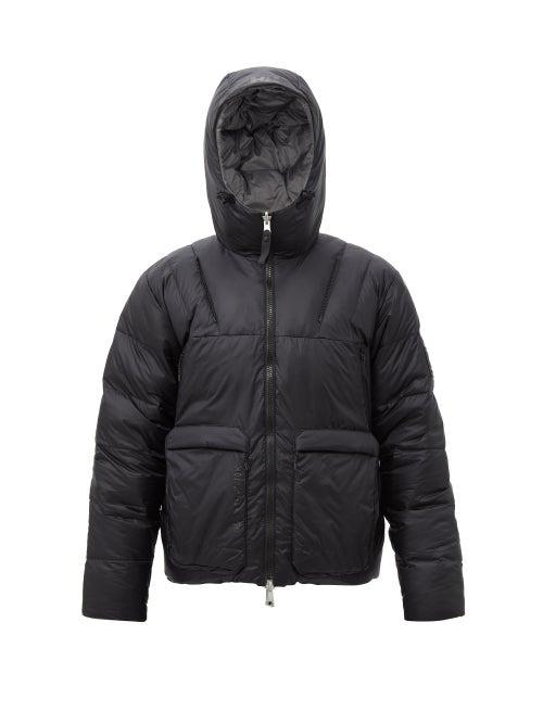 Hh -118389225 - Hh Arc Reversible Hooded Down Coat - Mens - Black