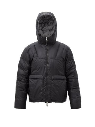 Hh -118389225 - Hh Arc Reversible Hooded Down Coat - Mens - Black
