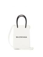 Matchesfashion.com Balenciaga - Shopping Mini Leather Cross Body Bag - Womens - White