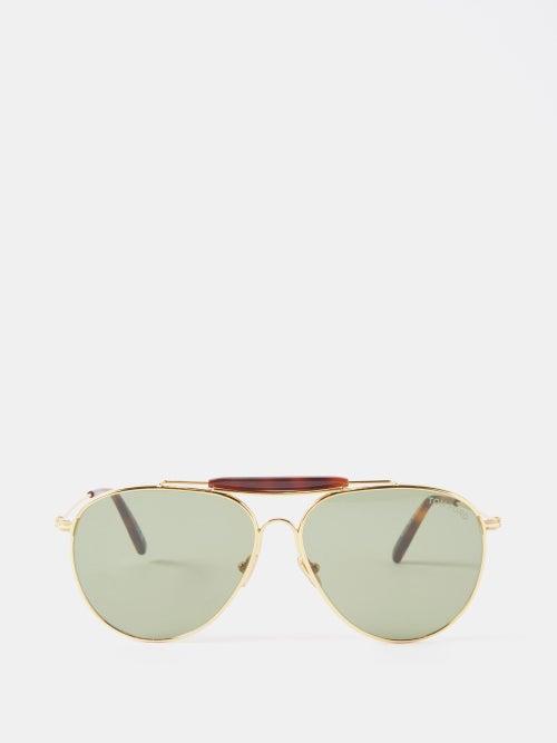Tom Ford Eyewear - Raphael 02 Aviator Metal Sunglasses - Mens - Gold