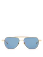 Matchesfashion.com Jacques Marie Mage - Brion Aviator Titanium Sunglasses - Womens - Gold