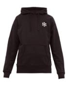 Matchesfashion.com Reigning Champ - Logo Print Cotton Jersey Hooded Sweatshirt - Mens - Black