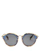 Miu Miu Bi-colour Round-frame Sunglasses
