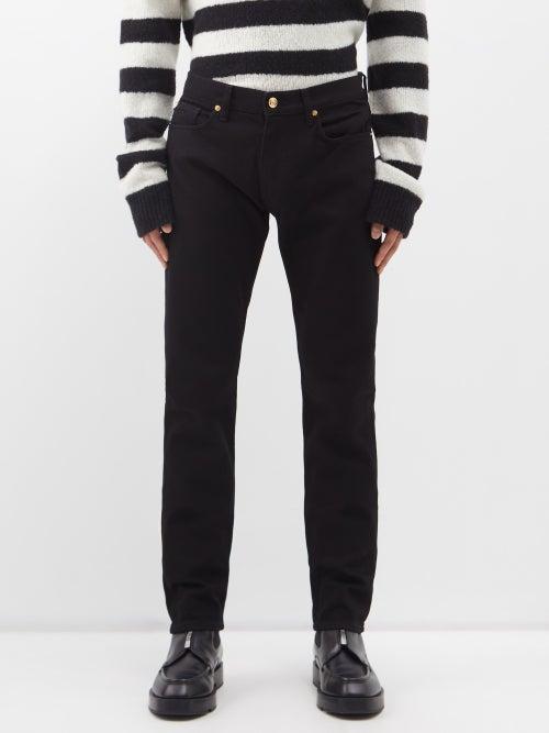 Versace - Slim-leg Jeans - Mens - Black
