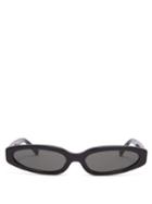 Matchesfashion.com Linda Farrow - Small Oval Acetate Sunglasses - Womens - Black