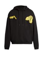 Off-white Horror Chain Cotton-jersey Hooded Sweatshirt
