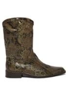 Matchesfashion.com Martine Rose - Python Effect Leather Western Boots - Womens - Python