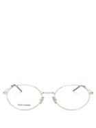 Matchesfashion.com Dior Eyewear - Dior237 Oval Metal Glasses - Mens - Silver