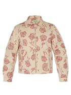 Matchesfashion.com Aries - Rose Print Cotton Harrington Jacket - Mens - Red White