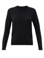 Matchesfashion.com Proenza Schouler - Round-neck Merino-wool Sweater - Womens - Black