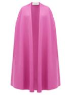 Matchesfashion.com Valentino - Wool Blend Cape - Womens - Pink