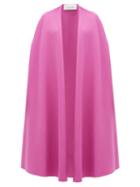 Matchesfashion.com Valentino - Wool Blend Cape - Womens - Pink