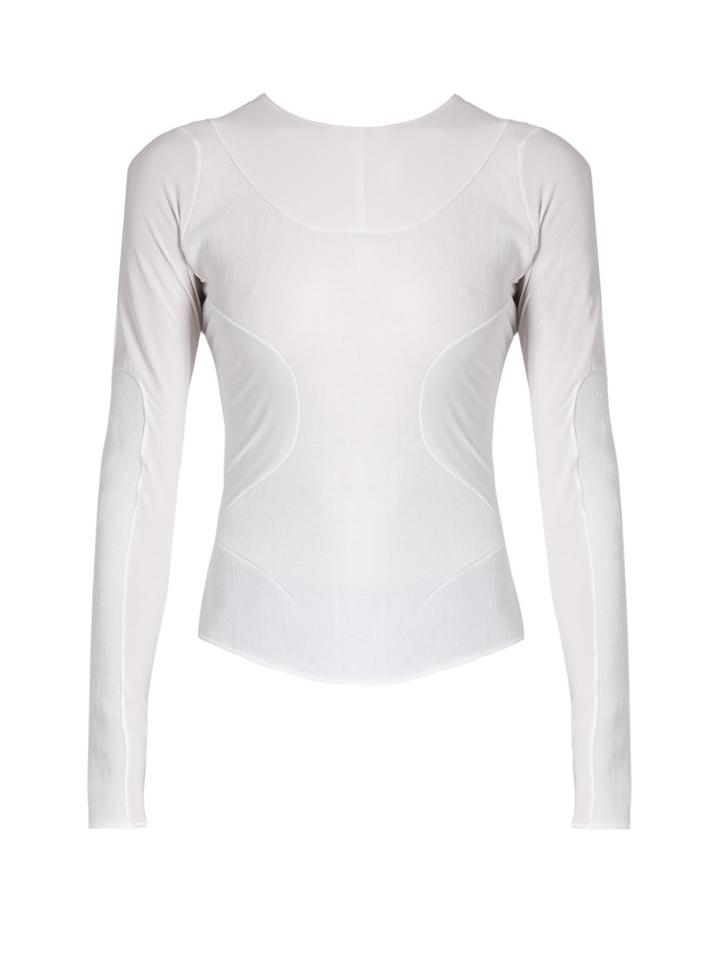 Esteban Cortázar Long-sleeved Panelled Jersey Top