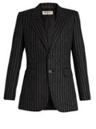 Saint Laurent Pinstriped Flannel-wool Jacket