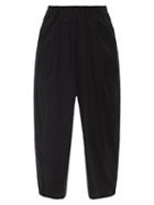 Matchesfashion.com Albus Lumen - Cropped Cotton Trousers - Womens - Black