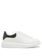 Alexander Mcqueen - Oversized Raised-sole Leather Trainers - Mens - Green White