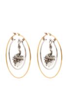 Alexander Mcqueen Faux-pearl Drop Hoop Earrings