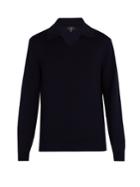 Dunhill Spread-collar Wool Sweater