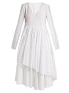 Matchesfashion.com Merlette - Andaman Asymmetric Wrap Dress - Womens - White