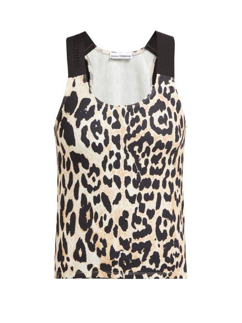 Matchesfashion.com Paco Rabanne - Leopard Print Tank Top - Womens - Leopard