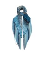 Matchesfashion.com Missoni - Taselled Lace Knitted Shawl - Womens - Blue