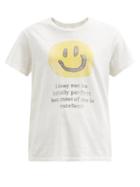 Matchesfashion.com Re/done - Face-print Cotton-jersey T-shirt - Womens - White