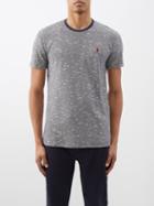Paul Smith - Logo-patch Slubbed Cotton-blend Pyjama Top - Mens - Grey
