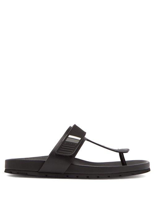 Matchesfashion.com Prada - Single Strap Sandals - Mens - Black