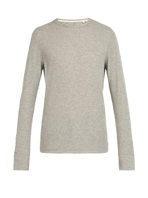 Matchesfashion.com Rag & Bone - Crew Neck Cotton Sweatshirt - Mens - Grey
