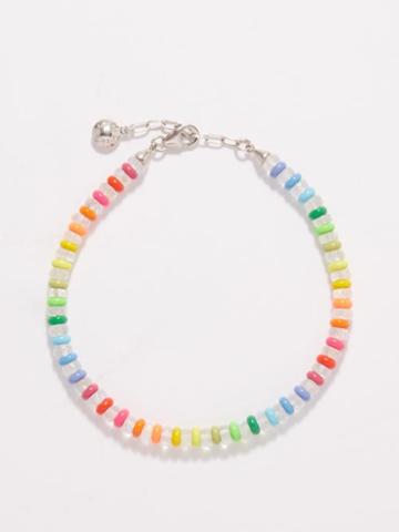 Fry Powers - Rainbow Moonstone & Sterling-silver Anklet - Womens - Rainbow