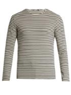 Vince Striped Waffle-knit Cotton T-shirt