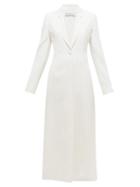 Matchesfashion.com Gabriela Hearst - Nikita Single Breasted Silk Blend Overcoat - Womens - Ivory