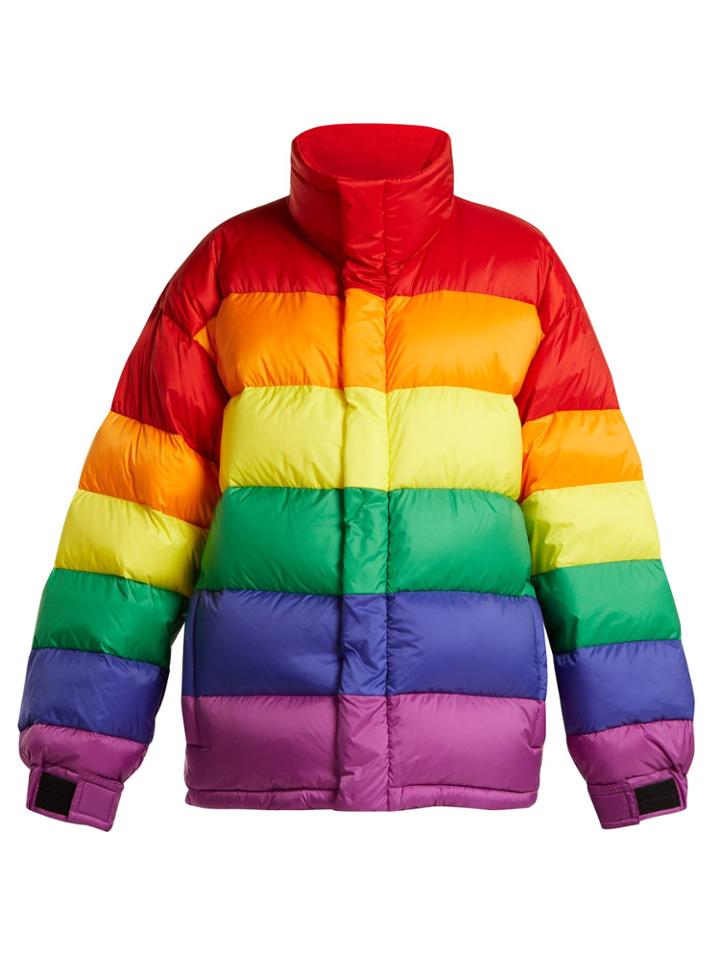 Burberry Rainbow Oversized Quilted Down Jacket