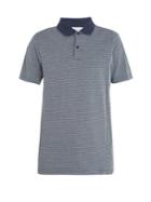 Sunspel Geometric-jacquard Cotton Polo Shirt