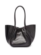 Matchesfashion.com Proenza Schouler - Ruched Large Leather Tote Bag - Womens - Black