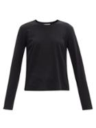 Matchesfashion.com The Row - Sherman Cotton-jersey Long-sleeved T-shirt - Womens - Black