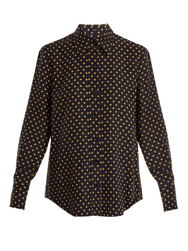 Joseph New Garcon Polka-dot Print Shirt