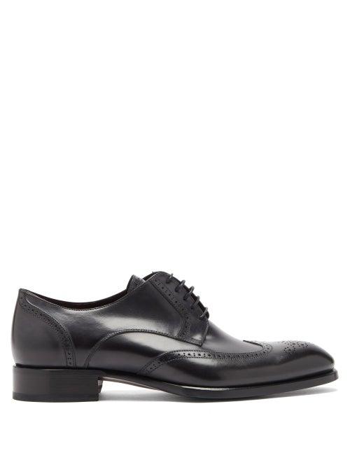 Matchesfashion.com Brioni - Leather Derby Brogues - Mens - Black