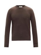 The Row - Benji Crew-neck Sweater - Mens - Dark Brown