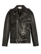 Raey Oversized Tumbled-leather Biker Jacket