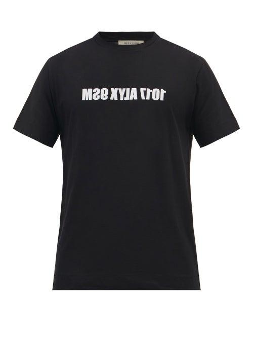 Mens Rtw 1017 Alyx 9sm - Logo-print Cotton-jersey T-shirt - Mens - Black