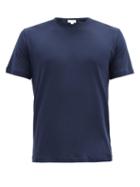Matchesfashion.com Sunspel - Sea Island Cotton-jersey T-shirt - Mens - Navy