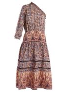 Sea Asymmetric Silk-crepe Dress