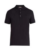Matchesfashion.com Bottega Veneta - Cotton Polo Shirt - Mens - Dark Navy