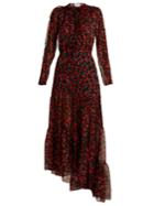 Raquel Diniz Anita Floral-print Silk-chiffon Midi Dress