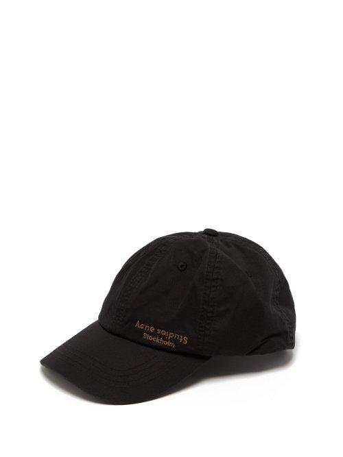 Matchesfashion.com Acne Studios - Carliy Dye Cotton Baseball Cap - Mens - Black
