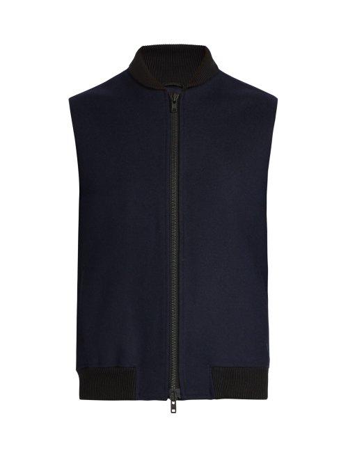 Matchesfashion.com Oliver Spencer - Moorland Wool Gilet - Mens - Navy